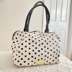 Betsey Johnson polka dot satchel bag